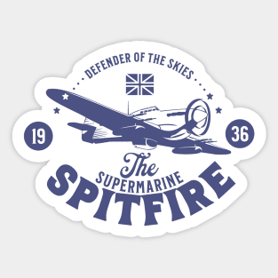 Spitfire - Defender of The Skies | WW2 Plane Sticker